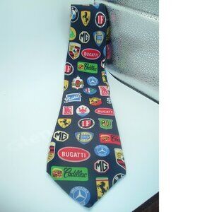 GALIZIA Luxury Cars Silk Men’s Tie Made In Italy FERRARI LAMBORGHINI BUGATTI +